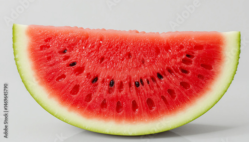 Close-Up Shot of Fresh Watermelon Slice with Vibrant Colors and Texture
