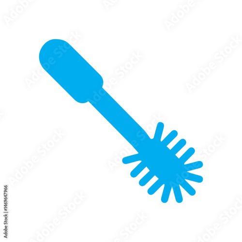 Toilet brush colored icon