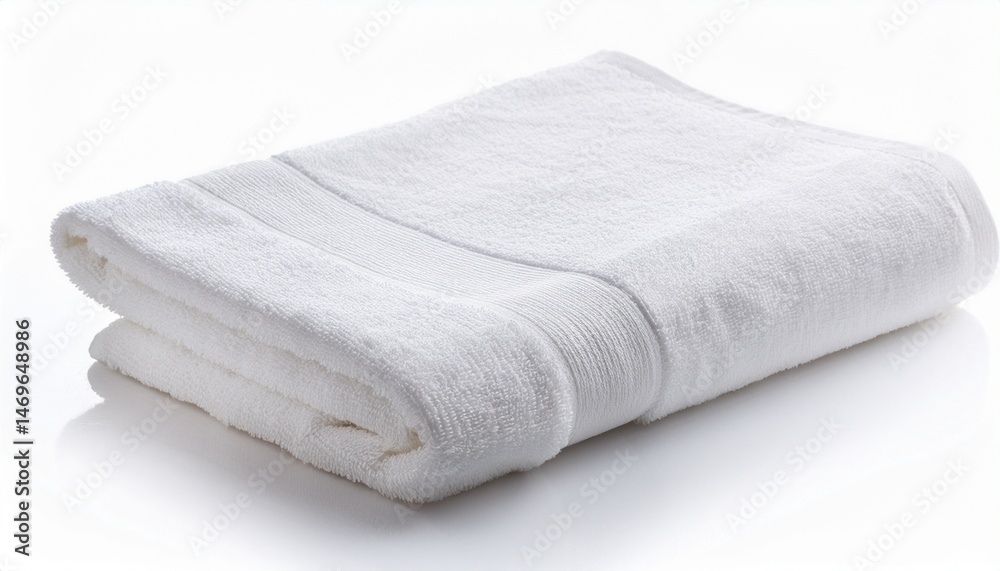 white towel isolated on white background white towel isolated on white background