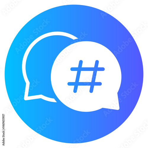 hastag gradient icon