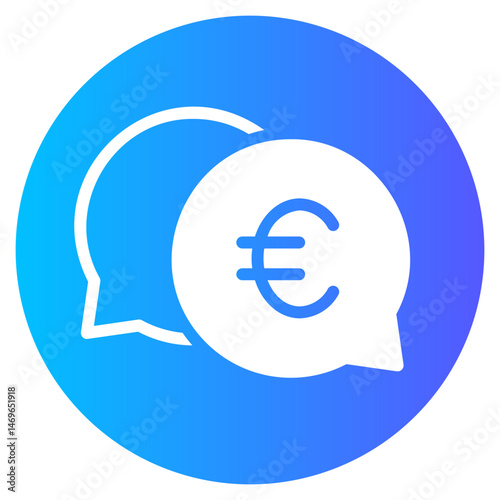 euro gradient icon