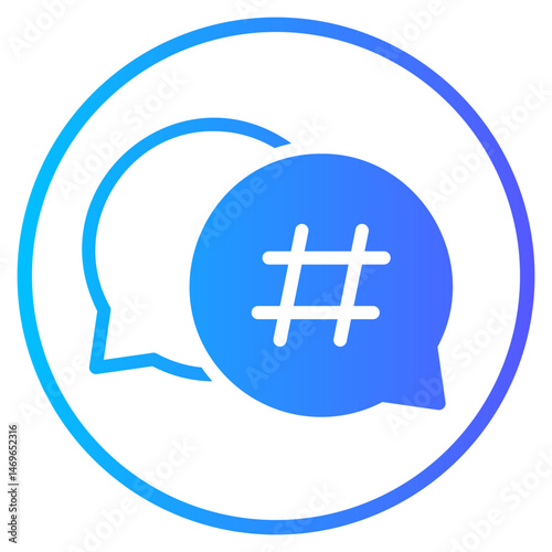 hastag gradient icon