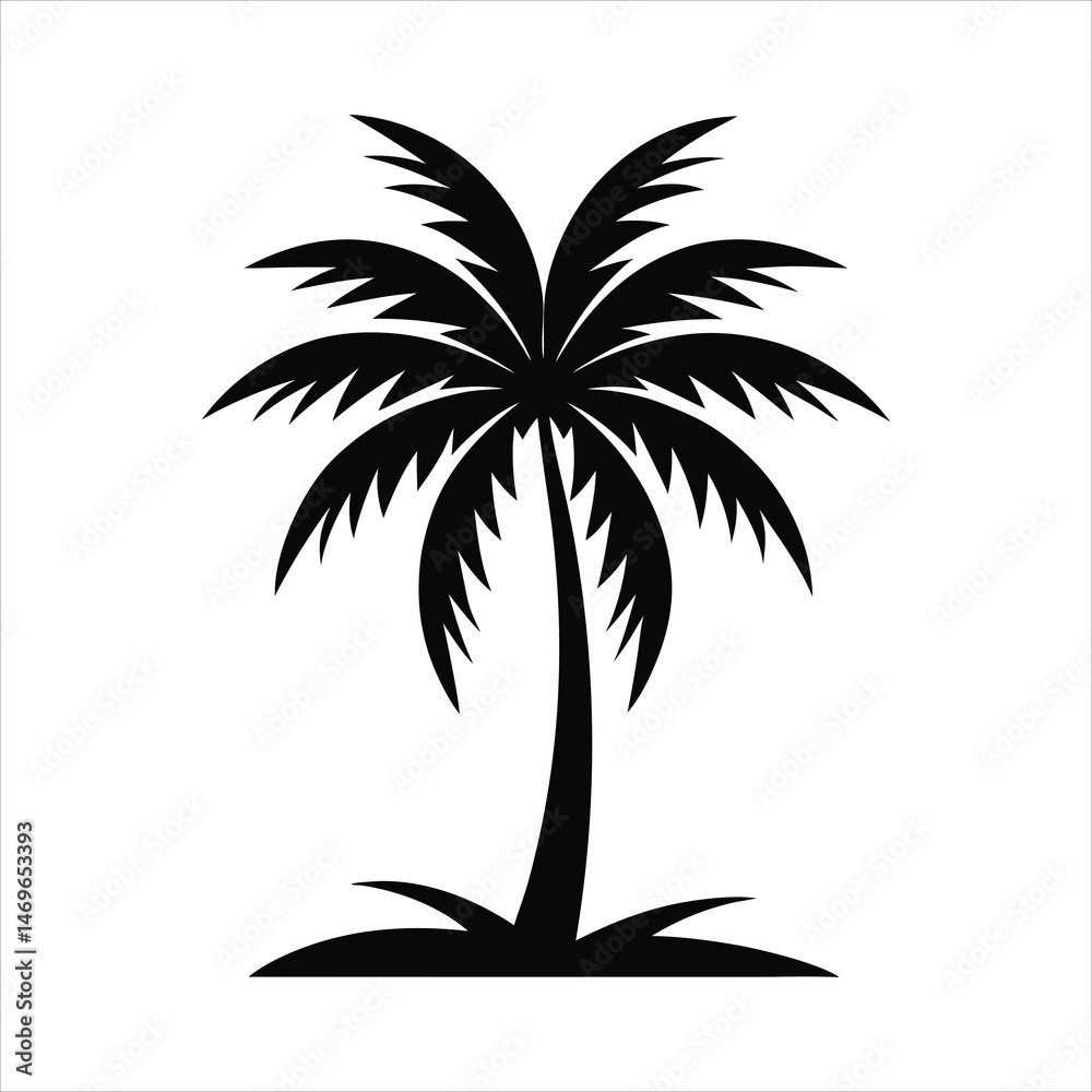 Fototapeta premium palm tree silhouette