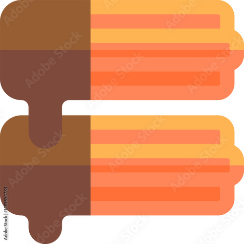 churros illustration on a white background     