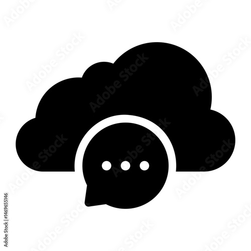 cloud glyph icon