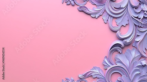 Ornate Pink Background Design