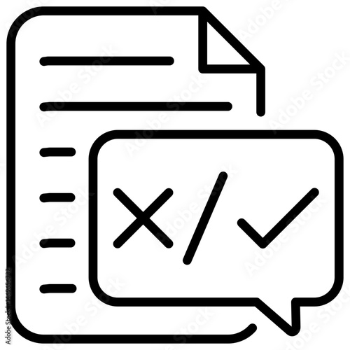 Evaluation Outline Icon