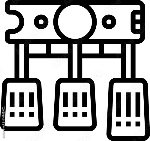 clutch illustration on a white background     