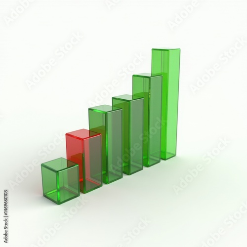 Glass bar graph shows stunning growth potential upward trend success visualized Free Download Glass bar graph shows stunning growth potential upward trend success visualized - GFXLoad