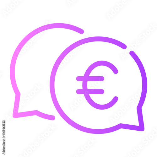 euro gradient icon