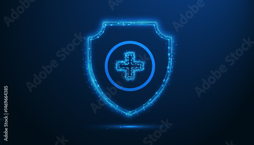 Low Poly Shield Icon Design: Stylized 3D Protection Symbol for Games, Apps, UI, Security, and Digital Interfaces