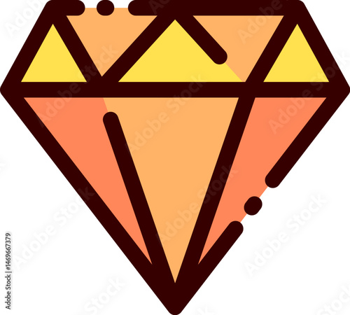 diamond (2) illustration on a white background     