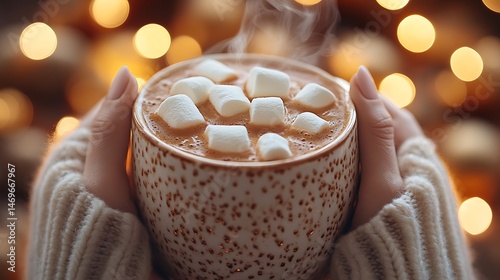 Winter comfort drink in hands images