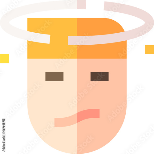 dizziness illustration on a white background     
