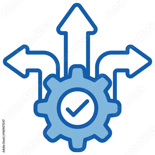 Opportunity Blue White Icon