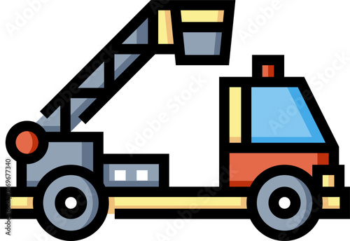 firefighter illustration on a white background     