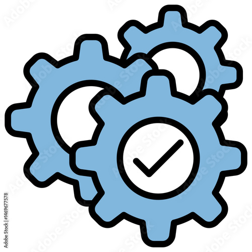 Integration Blue Black Icon