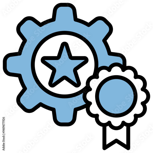 Specialization Blue Black Icon