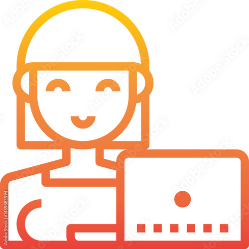 girl illustration on a white background     