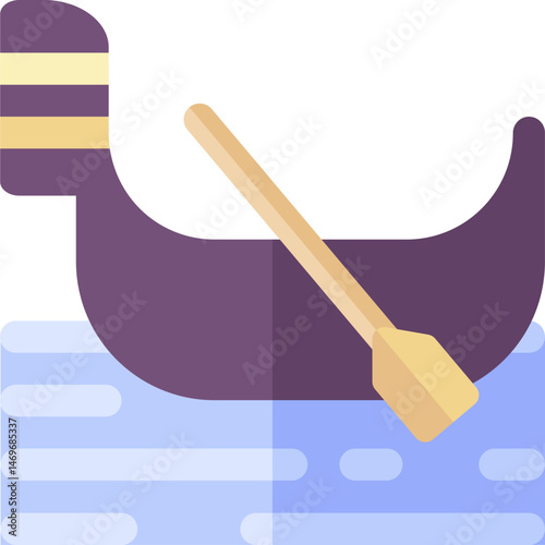 gondola illustration on a white background     