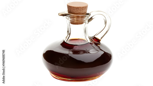 Sherry Vinegar Isolated on Transparent Background for Culinary Design Projects