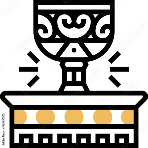 holy grail illustration on a white background     