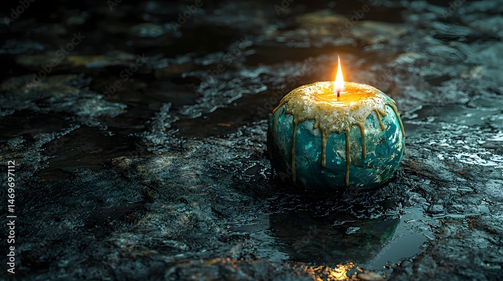 The Earth s Melting Candle in the Void of Darkness