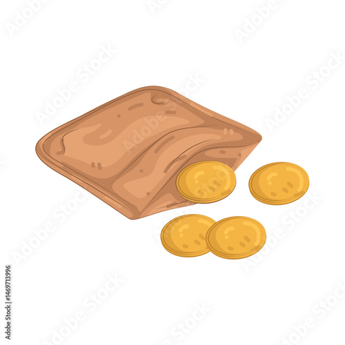 Illustration of Coin wallet