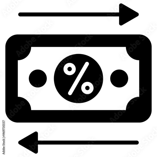 Exchange Rate Glyph Icon
