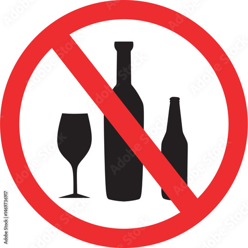no alcohol - no alcohol consumption in this place
