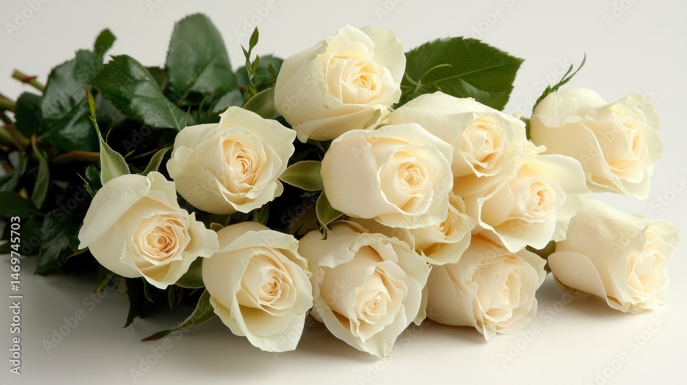 Obraz premium Bouquet of cream roses