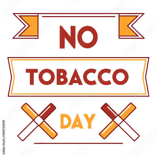 


   No tobacco day vector illustration.
