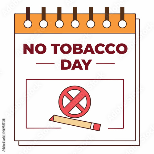 


   No tobacco day vector illustration.
