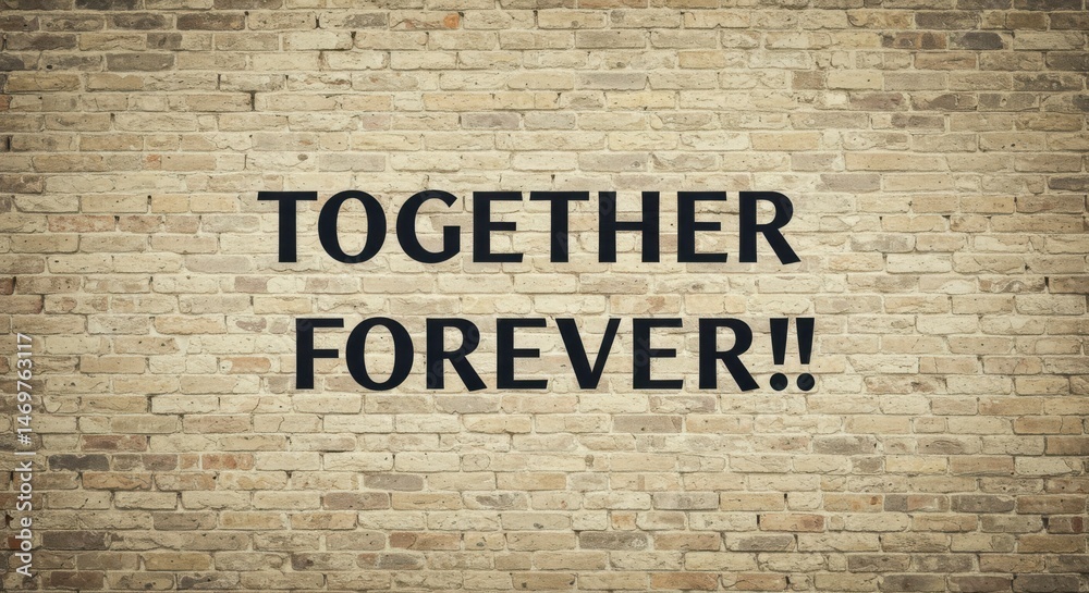 Fototapeta premium Forever together message