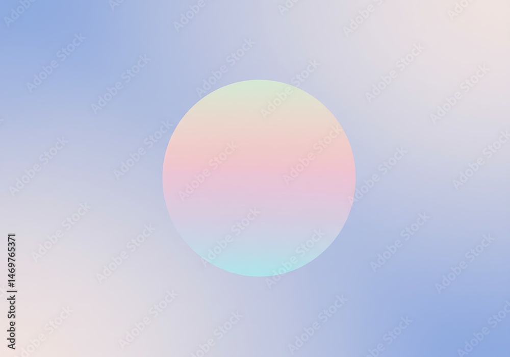 This digital artwork presents a soft, ethereal circular gradient blending pink, purple, and blue, set against a subtly blurred and desaturated pastel background. This digital artwork presents a soft, ethereal circular gradient blending pink, purple, and blue, set against a subtly blurred and desaturated pastel background.
