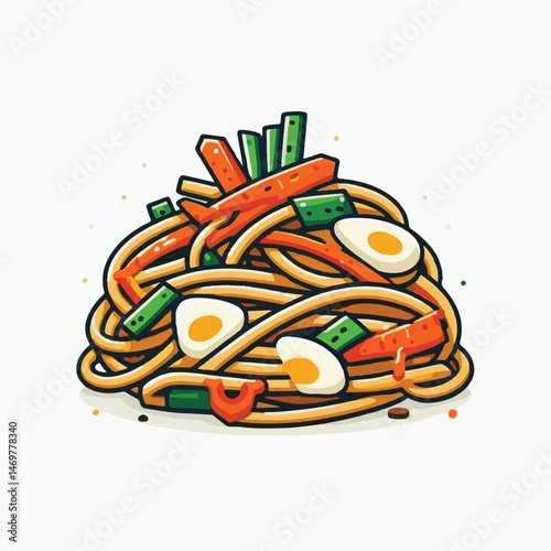 food, asian, cuisine, japchae, meal, korean, healthy, gourmet, sesame oil, traditional, beef, carrot, asia, noodle, korean food, onion, plate, sesame, spinach, vegetable, background, korean culture, j