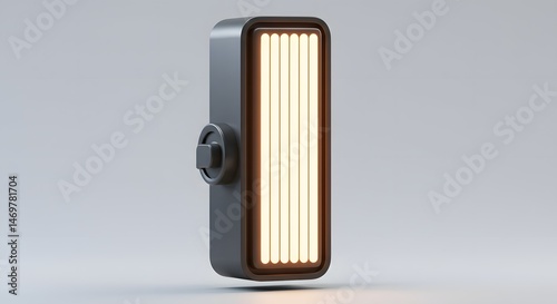 Modern Gray Light with Vertical Bulbs