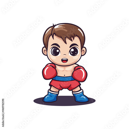 boxer cartoon design vector mascot