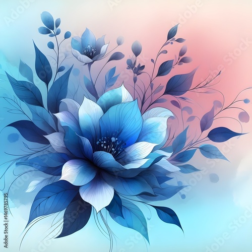 watercolor flowers illustration