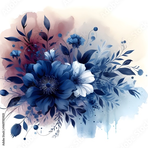 watercolor flowers illustration