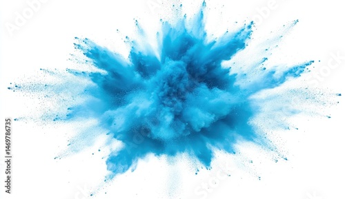 Vibrant blue powder explosion (3)