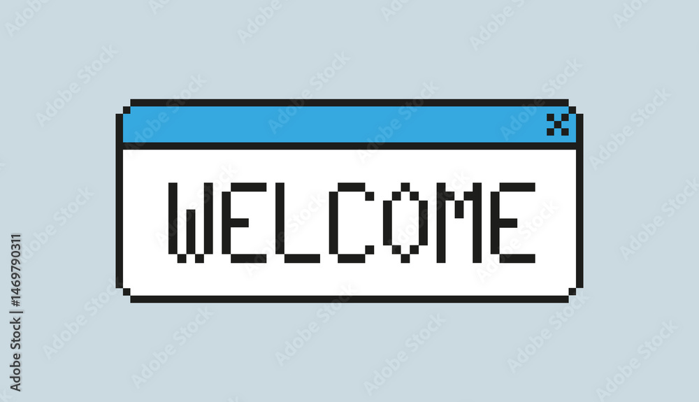 Welcome. Greeting card, illustration, banner. Welcome. Greeting card, illustration, banner.