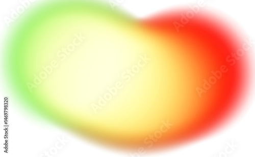 Obraz na płótnie vibrant color gradients shape cutout on transparent background, abstract glowing multicolored blurred gradients shape, color spots cutout on transparent background w salonie