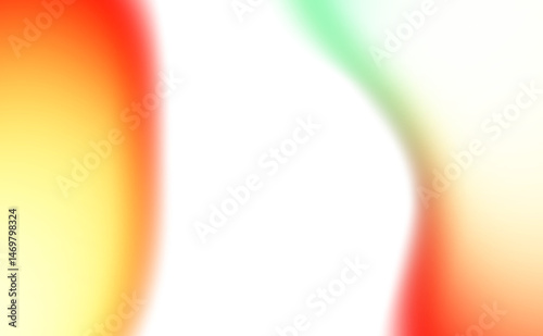 Obraz na płótnie vibrant color gradients shape cutout on transparent background, abstract glowing multicolored blurred gradients shape, color spots cutout on transparent background w salonie