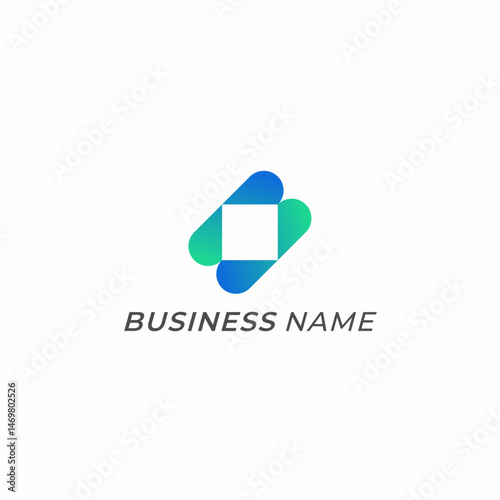 design logo creative square and digital
