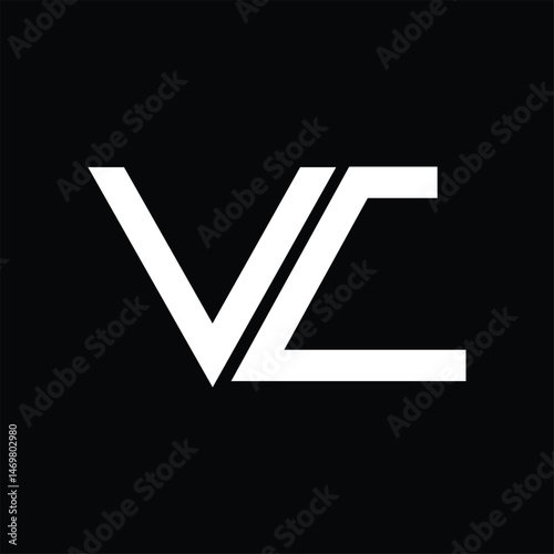 Letter V C initial logo template