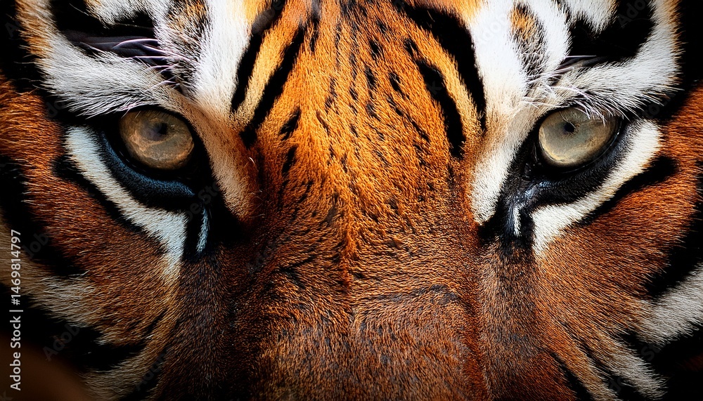 tiger print close up