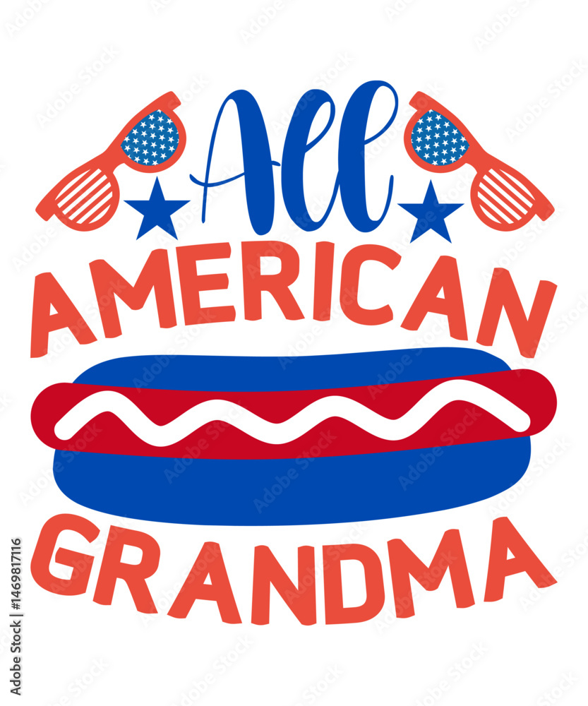 Fototapeta premium All American Grandma