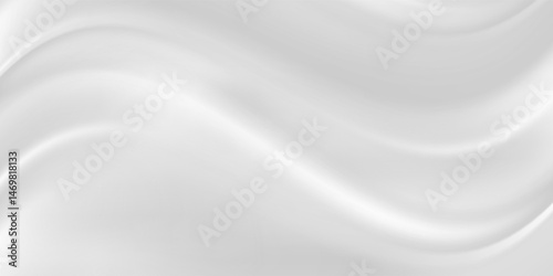 Abstract luxury silk, liquid wave or satin velvet material background. Abstract background with silk cloth texture, Shiny satin fabric with waves and drapery. White silk cloth fabric wave.