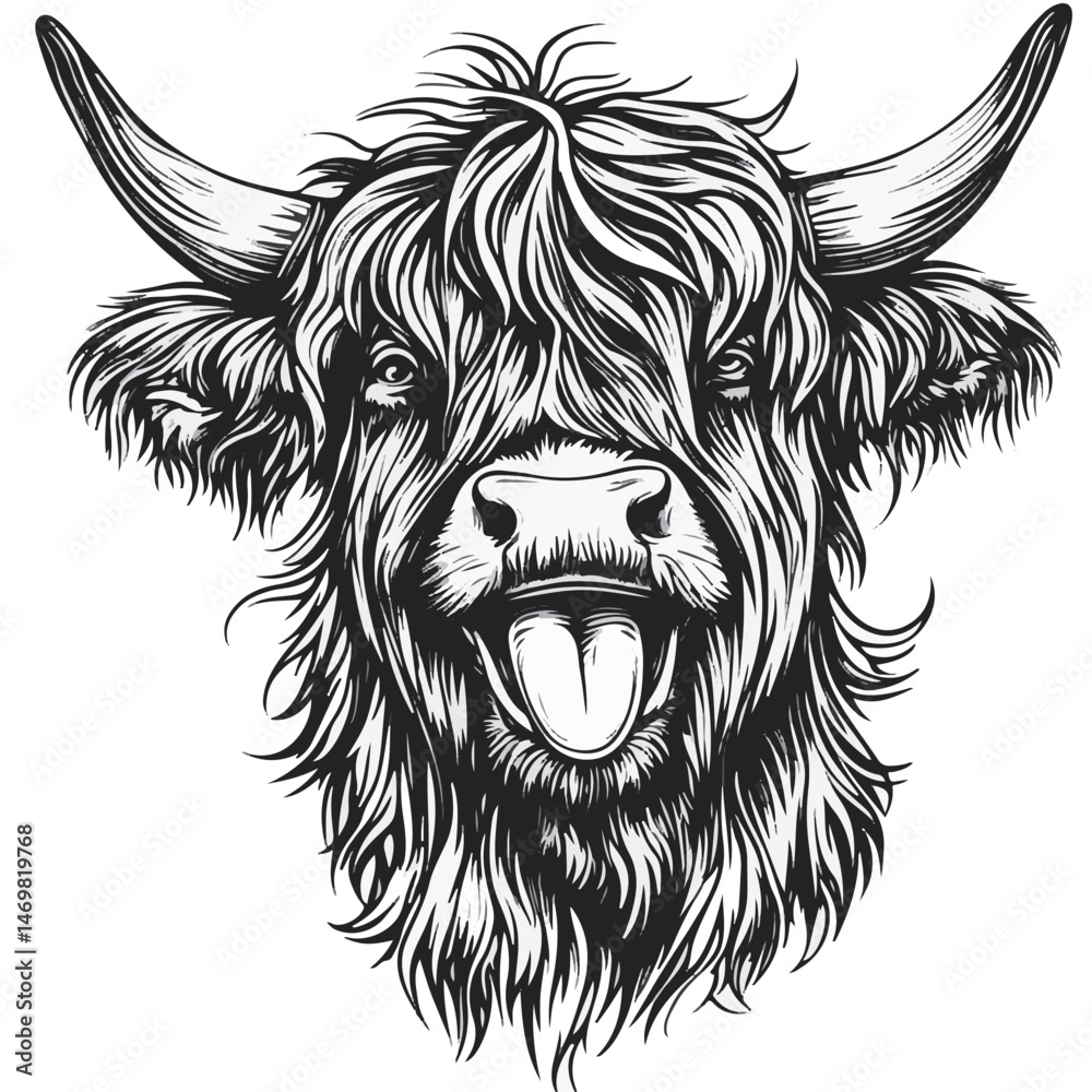 Fototapeta premium head of cow